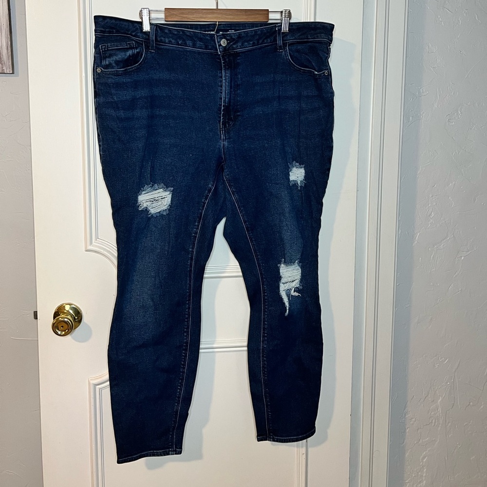 Old Navy mid rise rockstar super skinny sz 24